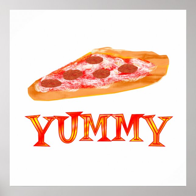 Poster Yummy Pizza (Frente)