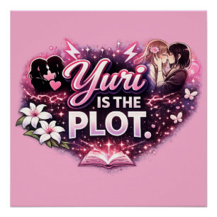 Póster Yuri é a Trama   Anime Yuri de Amor entre Meninas