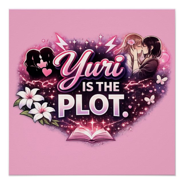 Póster Yuri Is the Plot | Girls’ Love Yuri Anime (Frente)