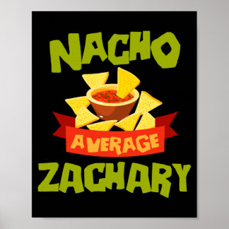Poster Zachary Não Médio Personalizado Aniversário Divert