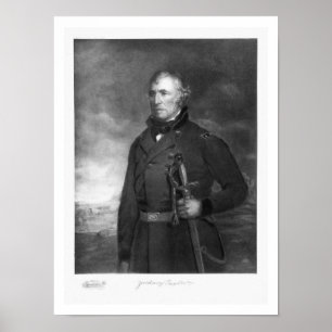 Poster Zachary Taylor, 12 dos Estados Unidos