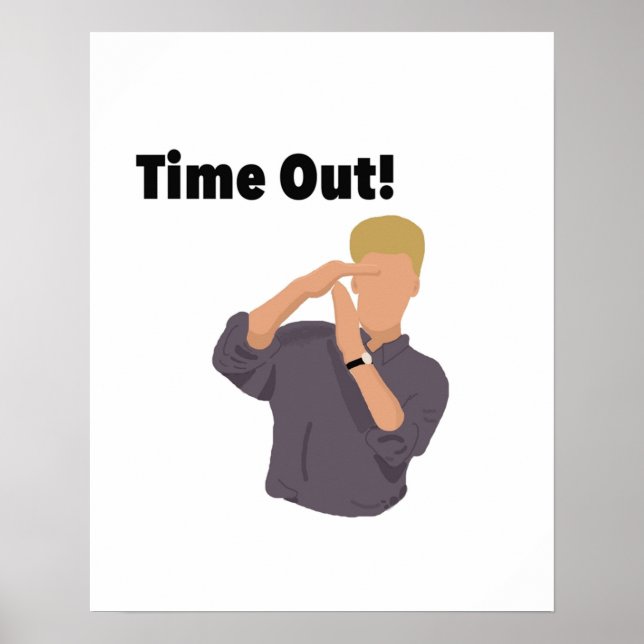 Poster Zack Morris Time Out Digital Painting (Frente)