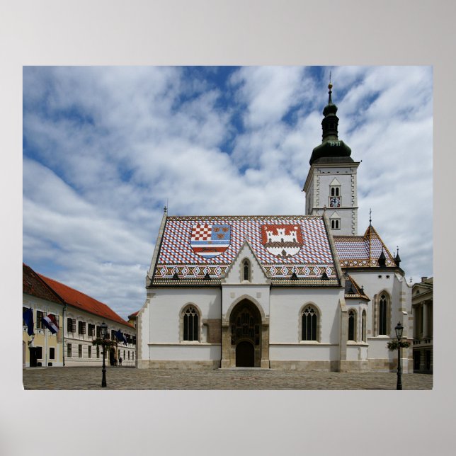 Póster Zagreb Hrvatska (Frente)