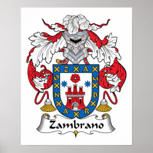 Poster Zambrano Family Crest