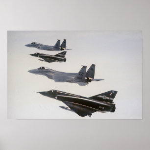 Póster Zangões III e F-18 da miragem