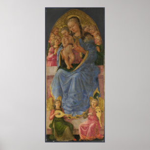 Póster Zanobi Machiavelli o Virgin e a criança