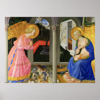 Poster Zanobi Strozzi A Anunciação