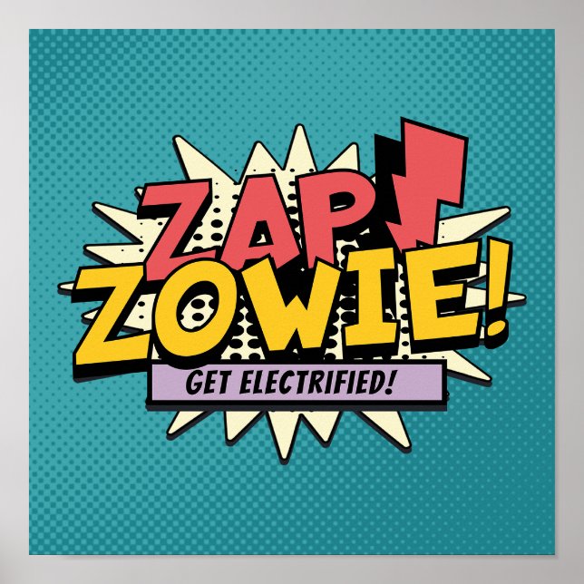 Poster ZAP! ZOWIE! Fique Electrizado! (Frente)