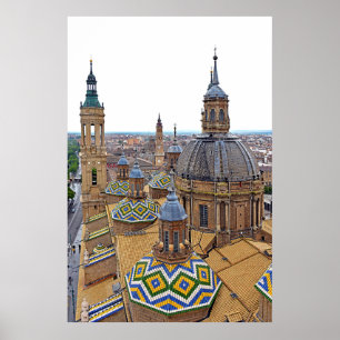 Poster Zaragoza. A catedral de nossa senhora da coluna