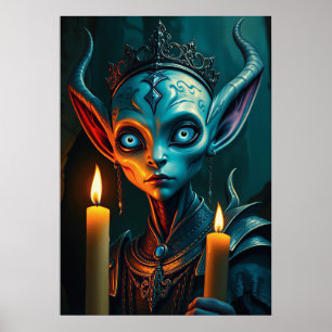 Poster Zarathos o Ritualista da Chama - Fantasia Sombria