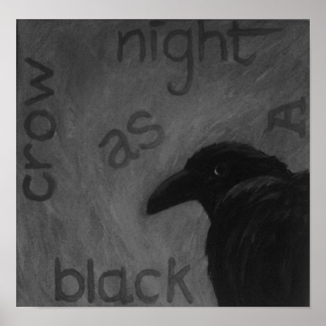 Póster zazzle crow (Frente)