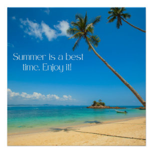 Póster Zazzle verão desfrute de sua tela