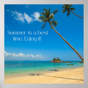 Poster Zazzle verão desfrute de sua tela