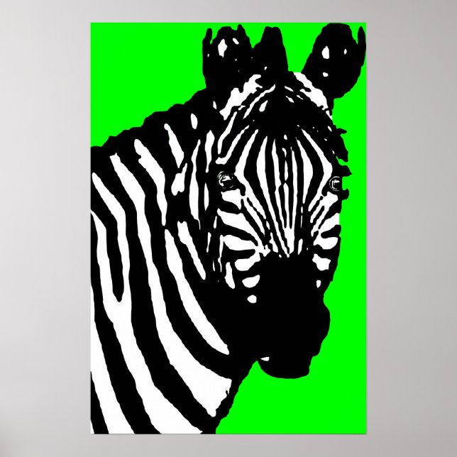 Póster zebra. (Frente)