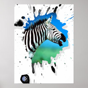 Póster zebra