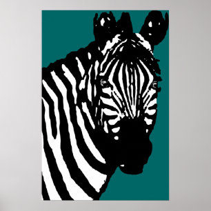 Póster zebra.