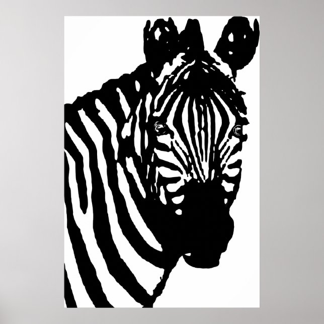 Póster zebra. (Frente)