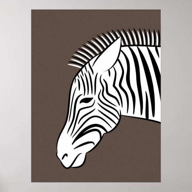 Poster Zebra (Frente)