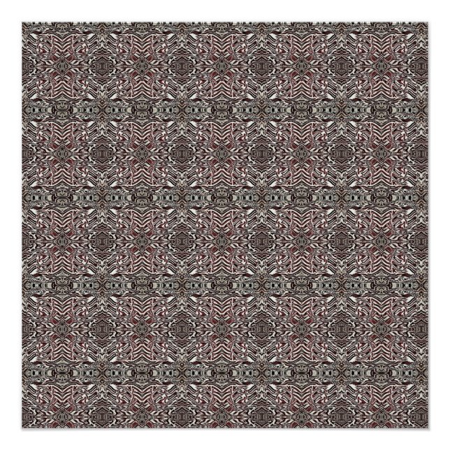 Póster Zebra Brown (Frente)