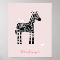 Zebra Cura - Nome Esbranquiçado Rosa