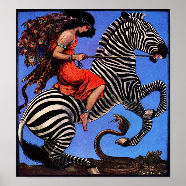 Póster Zebra Rider (Frente)