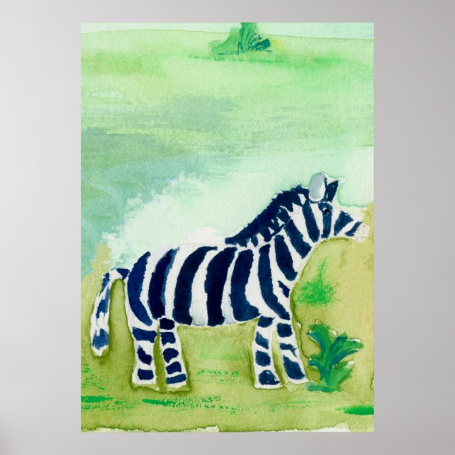 Poster Zebra Safari Amigo (Frente)