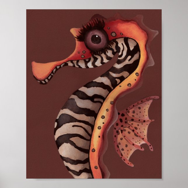 Poster Zebra Seacavalo (Frente)