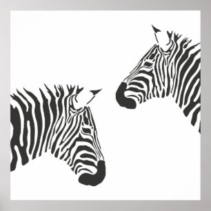Póster Zebra Stripes