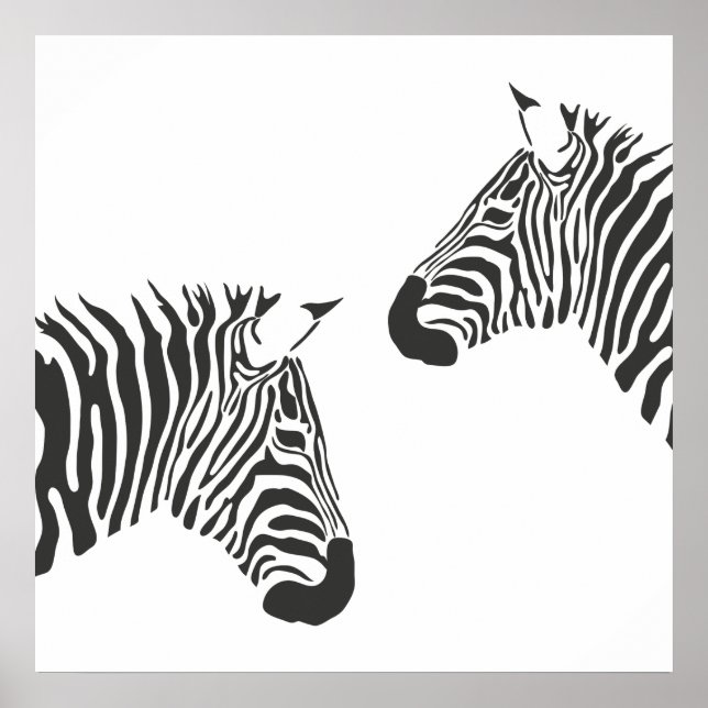 Póster Zebra Stripes (Frente)