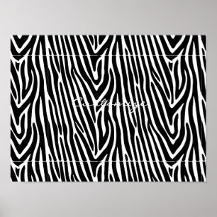 Poster Zebra Stripes Padrão Thunder_Cove