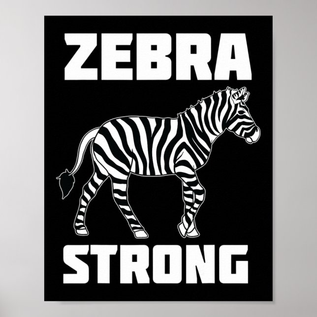 Poster Zebra Strong Ehlers Danlos Síndrome de Sensibiliza (Frente)
