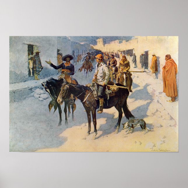 Poster Zebulon Pike Entrando nos Papais noeis Fe (Frente)