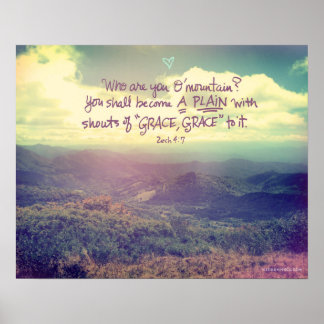 Poster Zechariah 4:7