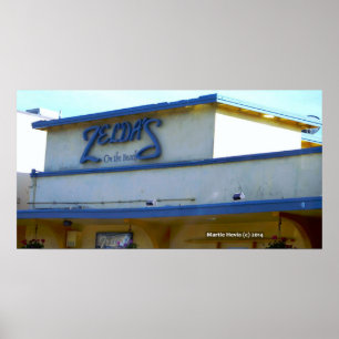 Poster Zelda está na praia