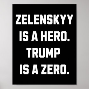 Poster Zelenskyy É Um Herói.