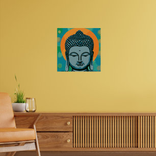 Poster Zen Buddha Head