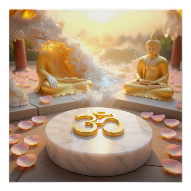 PÓSTER ZEN - BUDDHISM - OM (Frente)