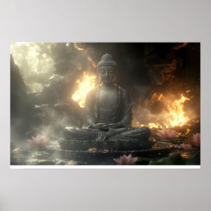 POSTER ZEN - BUDISMO - MEDITAÇÃO