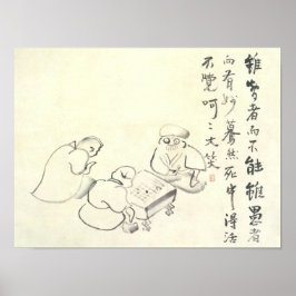 Poster Zen Classics - Gibon Sengai - Goose & Heron