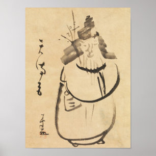 Poster Zen Classics - Gibon Sengai - Tenmangu