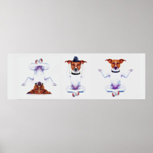 Poster Zen Dog Triptych