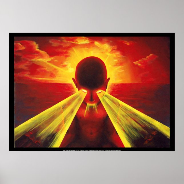 Poster Zen e a demissão de seus demônios (Frente)