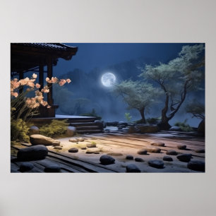 Poster Zen Garden Tranquil Natureza Pacífica