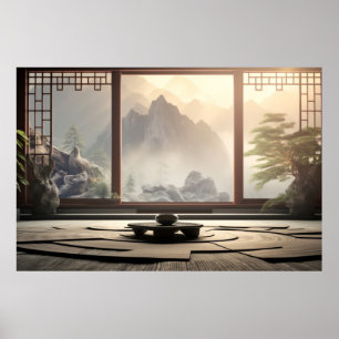 Poster Zen Garden Tranquil Natureza Pacífica