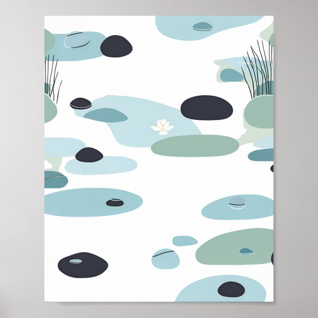 Poster Zen Inspirou Pond ScenArt (Frente)