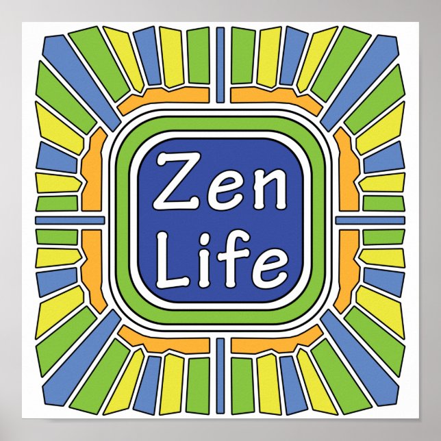 Poster Zen Life para mim (Frente)