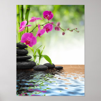 Póster zen,peace,rochid rosa,linda,spa,cura,yoga,c