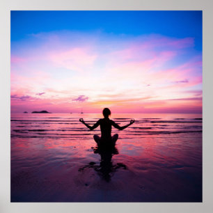 Poster Zen,serenidade,mediação,yoga,paz,felicidade,descan