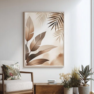 Póster Zen tropical - Poster minimalista - Arte de parede