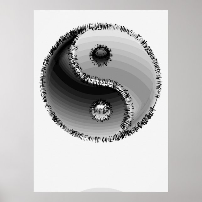 PÓSTER ZEN YIN-YANG SYMBOL (Frente)
